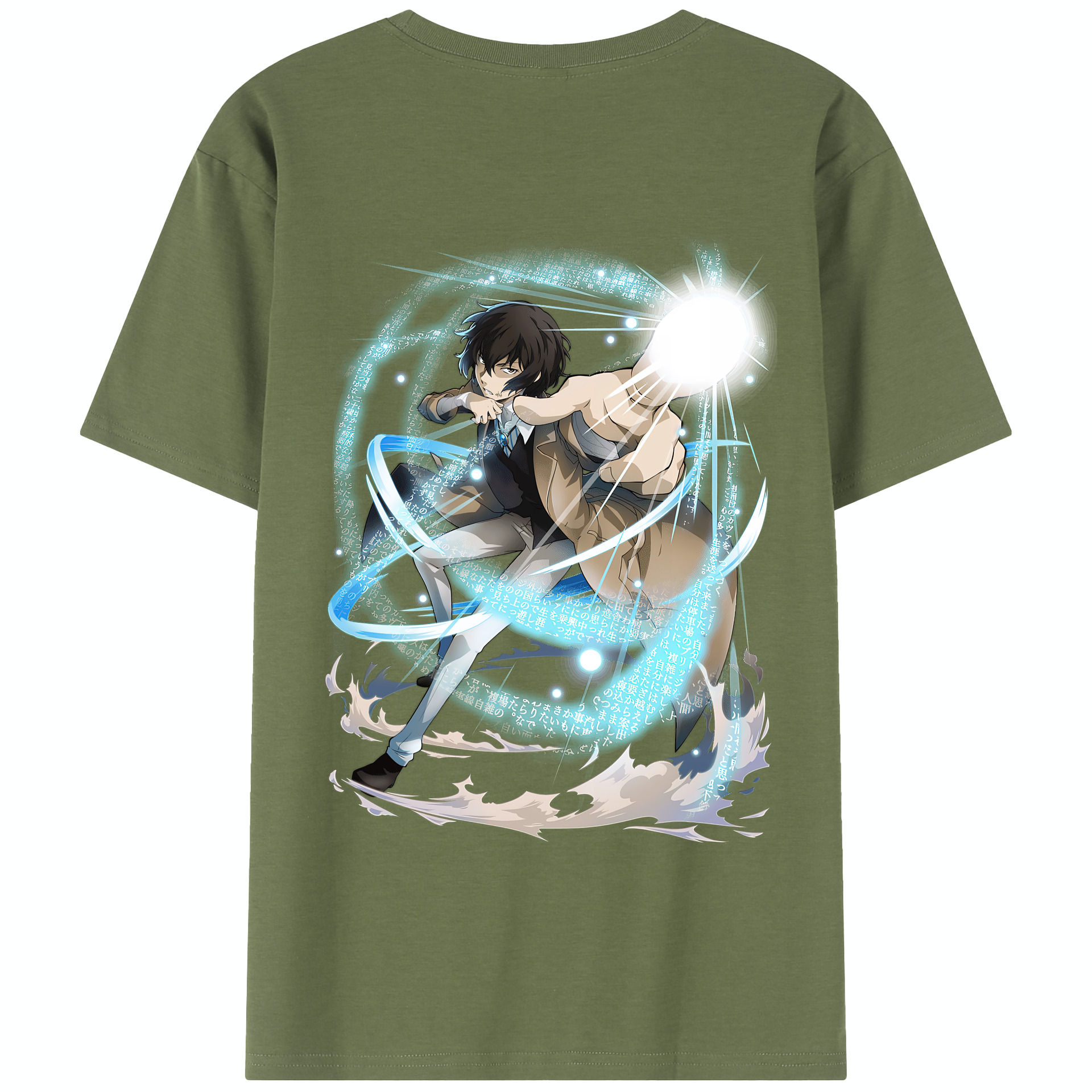 （画像用） 文豪ストレイドッグス Bungo Stray Dogs 綿100％半袖Tシャツ（背面プリント）